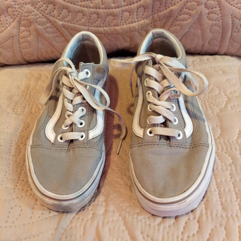Girls vans sneakers grey Size 4